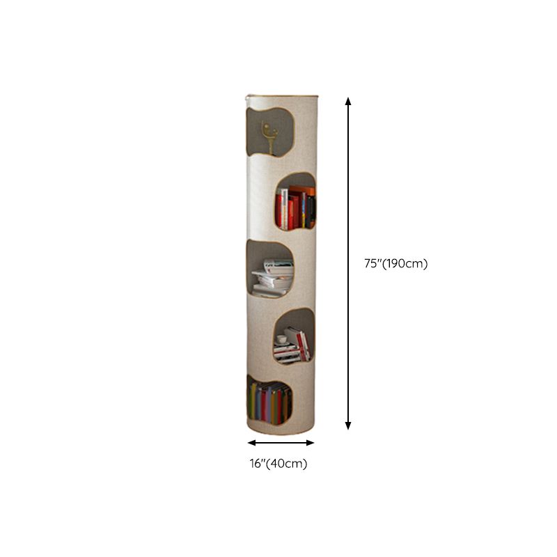 Glam Plastic Bookshelf Standard Closed Back Bookcase with Shelves