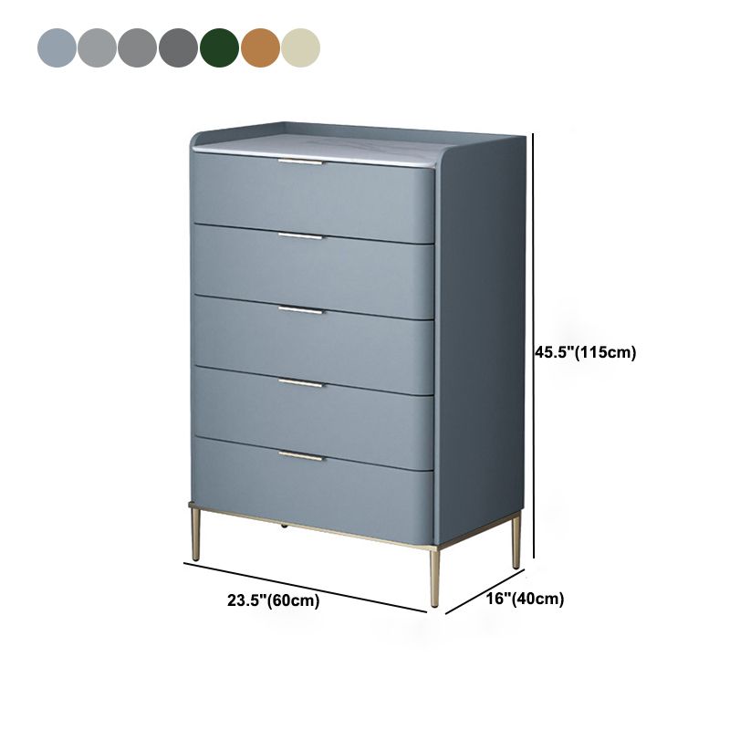 15.74" Wide Modern Accent Chest with 3/4/5 Drawers Straight Legs Chest