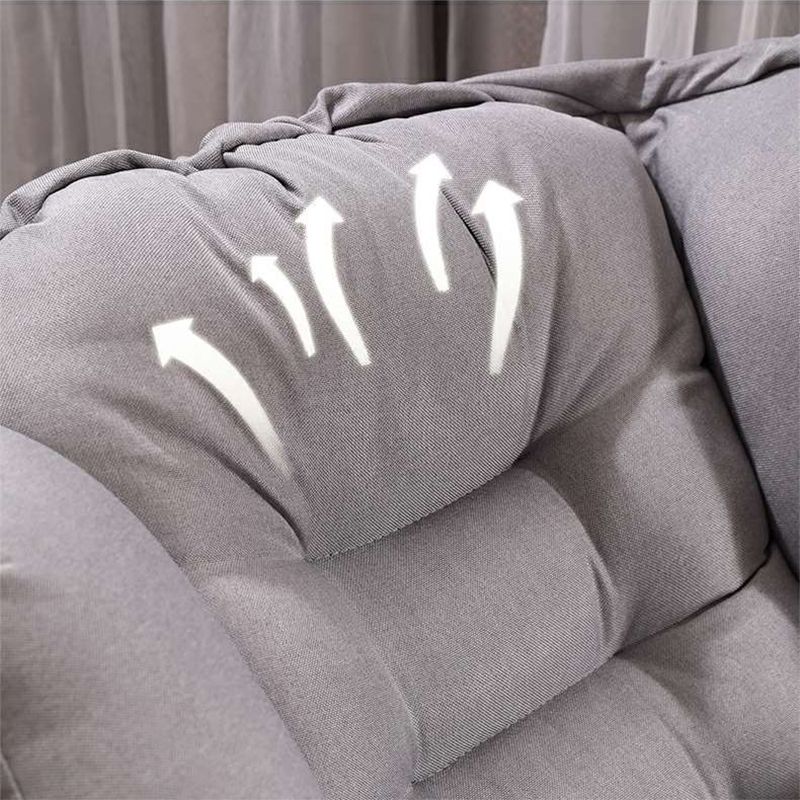 29.53"L x 27.56"W x 37.4"H Modern Sewn Pillow Back Sloped Arms  Chair