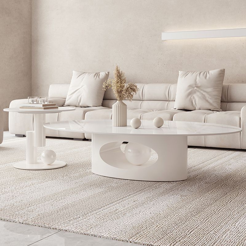 Minimalism Abstract Coffee Table Slate Geometric Coffee or End Table