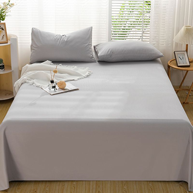 Cotton Bed Sheet Set Solid Color Modern Fitted Sheet for Bedroom