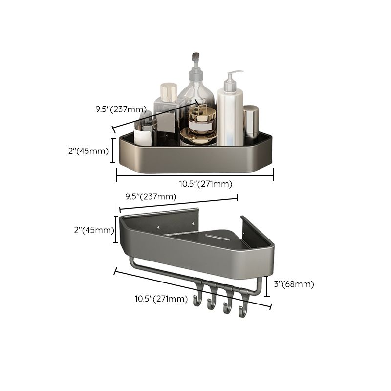 Adhesive Mount Metal Bathroom Accessory As Individual Or As a Set with Bath Shelf