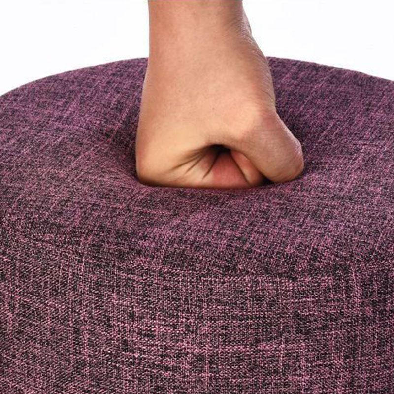 Solid Color Fabric Standard Stool Modern Style Simple Household Footstool
