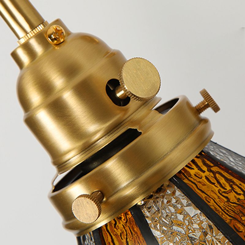 Nordic Style Vanity Light Geometry Shape Vanity Lamp with Glass Shade for Shower Room