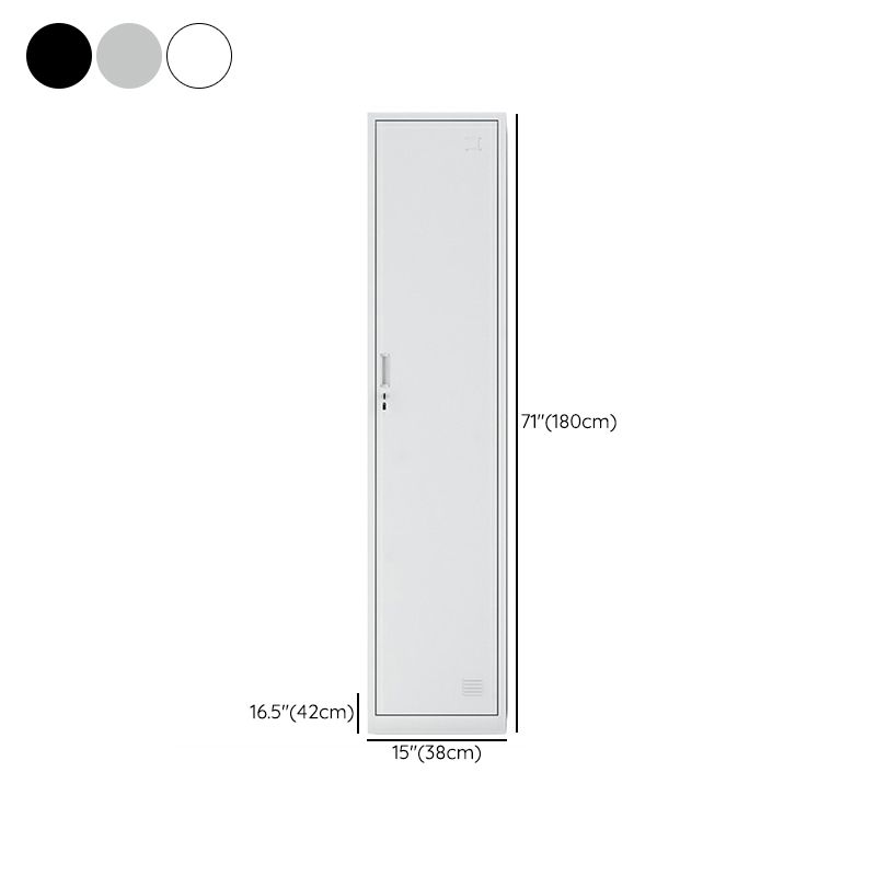 Steel Storage Cabinet Industrial Hinged Wardrobe Armoire for Home