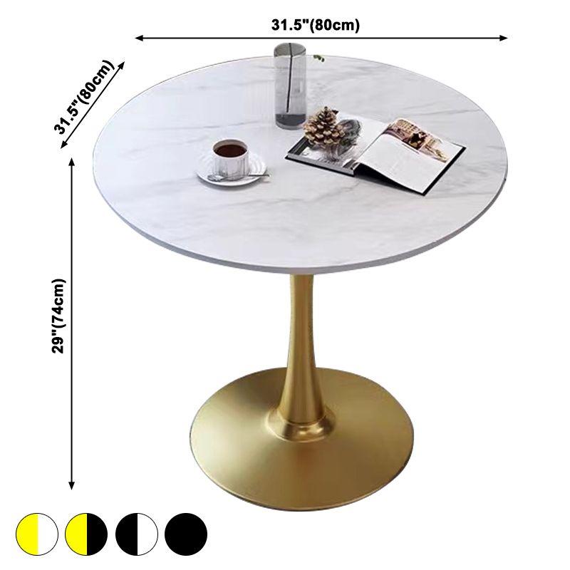 Tavolo da pranzo rotondo contemporaneo tavolo da pranzo in pietra sinterizzato per sala da pranzo