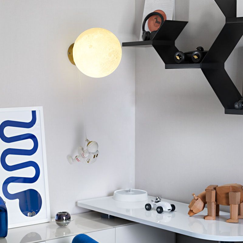 Luce di applique a parete da parata sfumatura stellare, vetro moderno in vetro a 1 luce