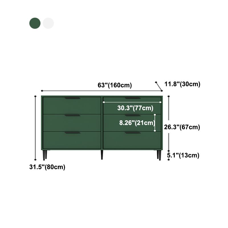 Contemporary Wood Dresser Bedroom Storage Chest Dresser with Drawer