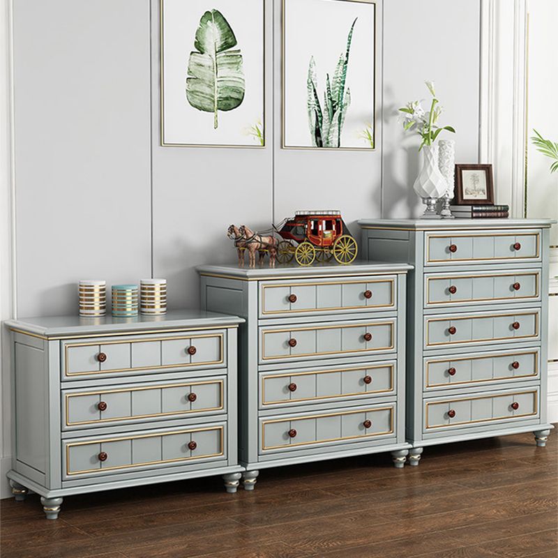 Glam Style Storage Chest Solid Wood Storage Chest Dresser with 3/4/5 Drawers