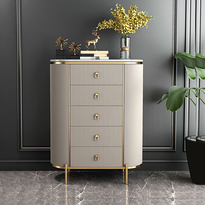 Classic Glam Storage Chest Stone Storage Chest Dresser with 3/4/5 Drawers