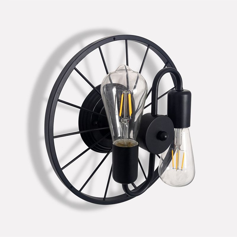 2 Light Unique Shape Wall Mount Light Fixture Industrial Wall Mounted Lighting