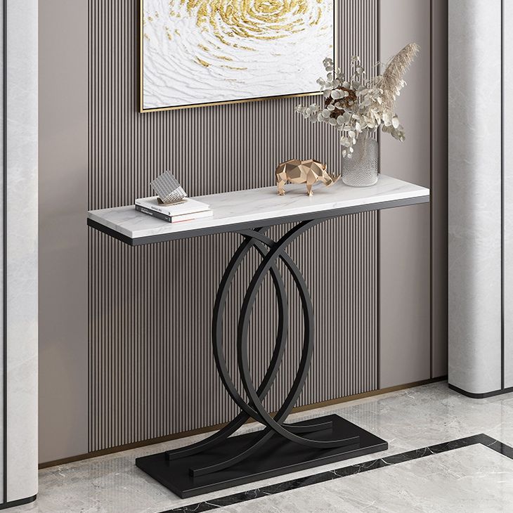 Contemporary Console Accent Table Antique Finish Console Table