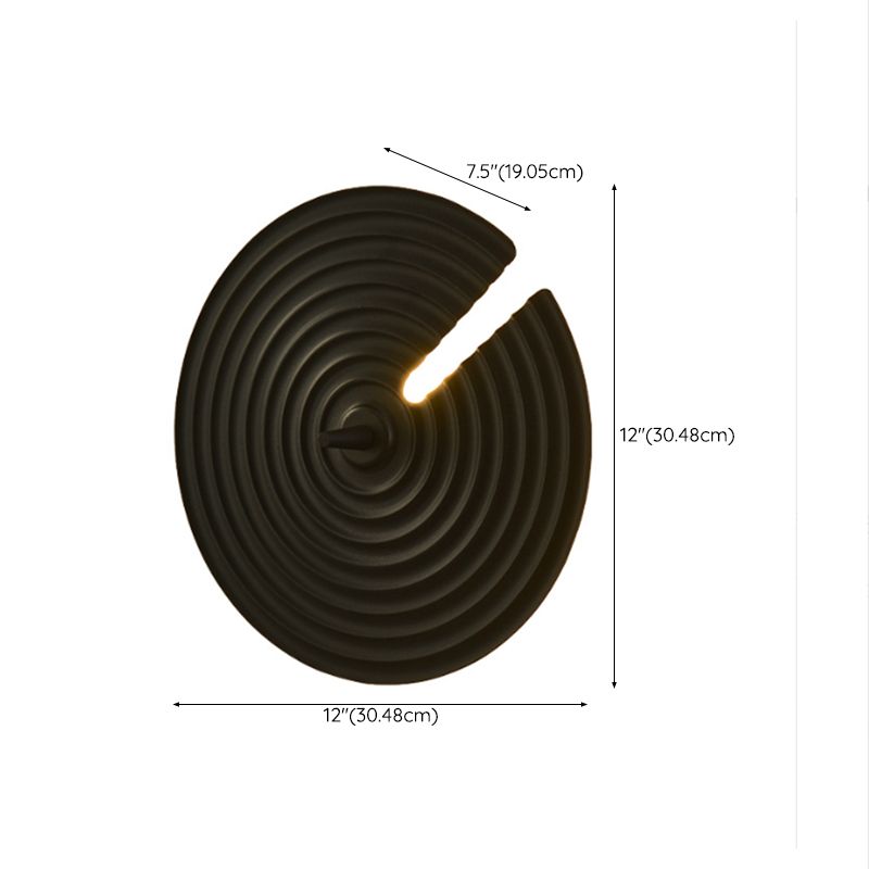 Unique Shape Wall Light Fixture Modern Metal Wall Light Fixtures in Black