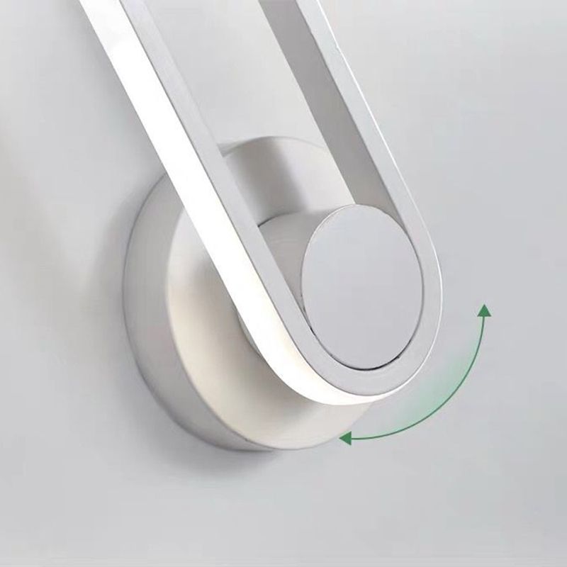 Apparecchi per illuminazione a parete in metallo Ellisse moderno lampada montata a parete per camera da letto