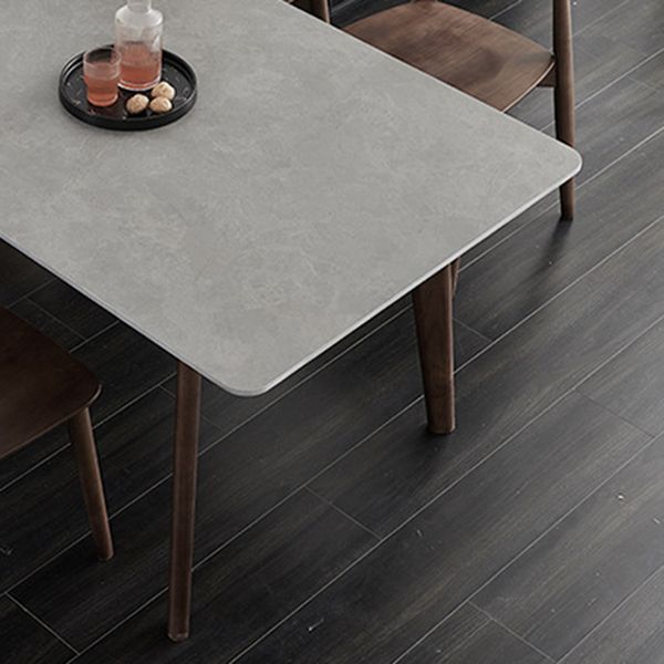 Stone Top Dining Table Mid-Century Modern Dining Table with 4 Legs