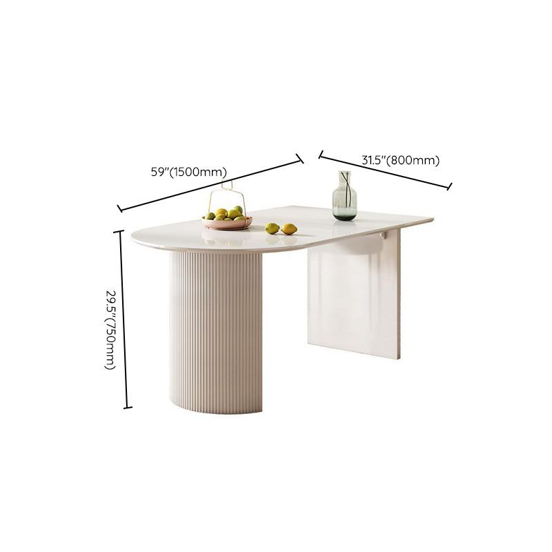 Dining Room Dinner Kitchen Table Double Pedestal Stone Dining Table