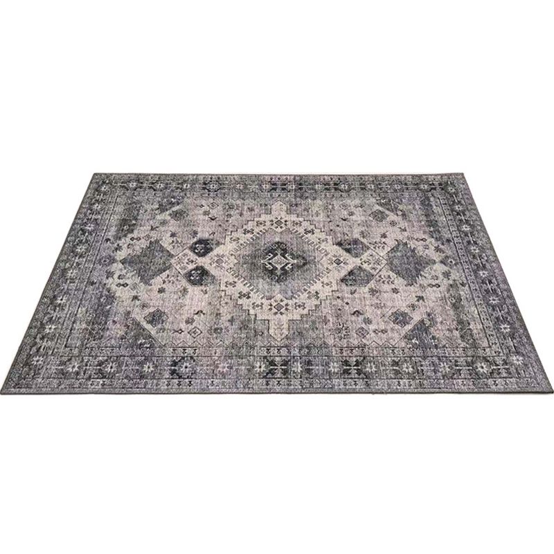 Multi Colored Americana Rug Polyster Printed Indoor Rug Anti-Slip Pet Friendly Washable Carpet for Parlor