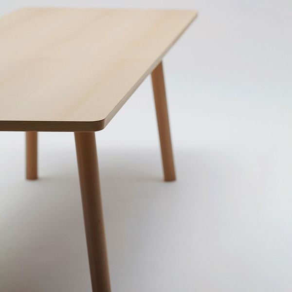 Mesa de pino rectangular moderno de madera maciza para cocina y comedor