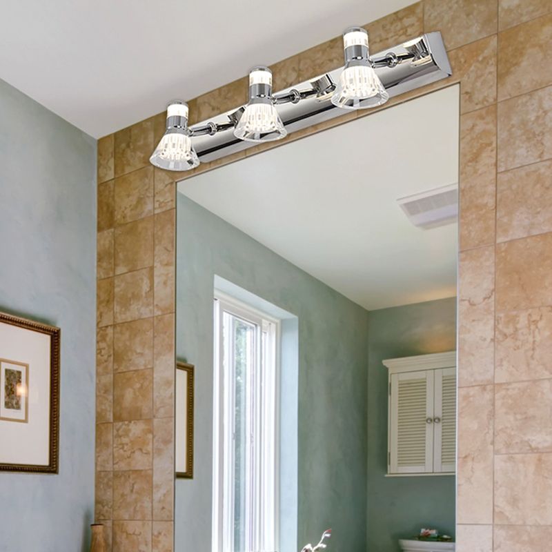 Modern Simple Vanity Light Stainless Steel Horn Shape LED Vanity Lamp for Shower Room