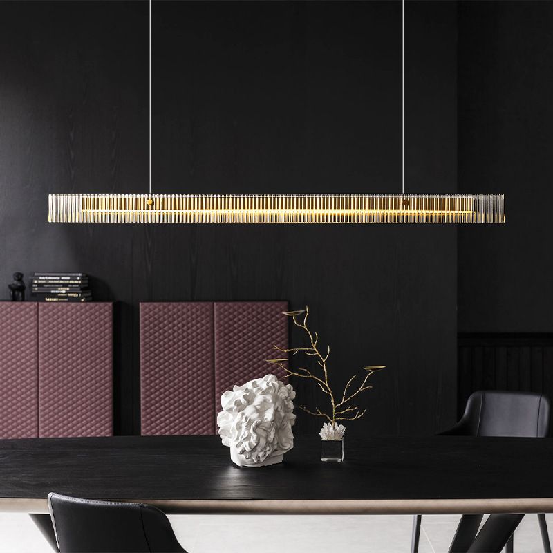 Modern Single Golden Kitchen Island Lighting LED Island Pendant Lighting