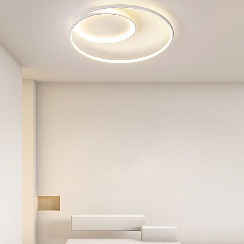 LED White Ceiling Light Contemporary Flush Mount Lighting for Room
