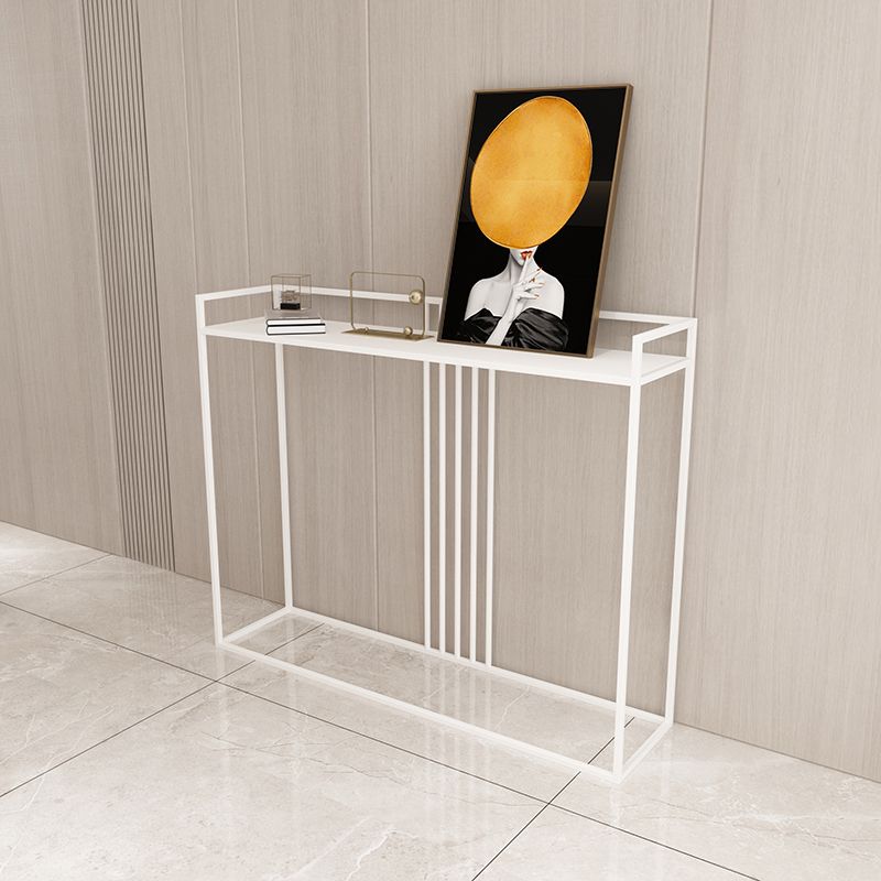 31.49 inch Hall Console Accent Table Ironcraft Sofa Console Table
