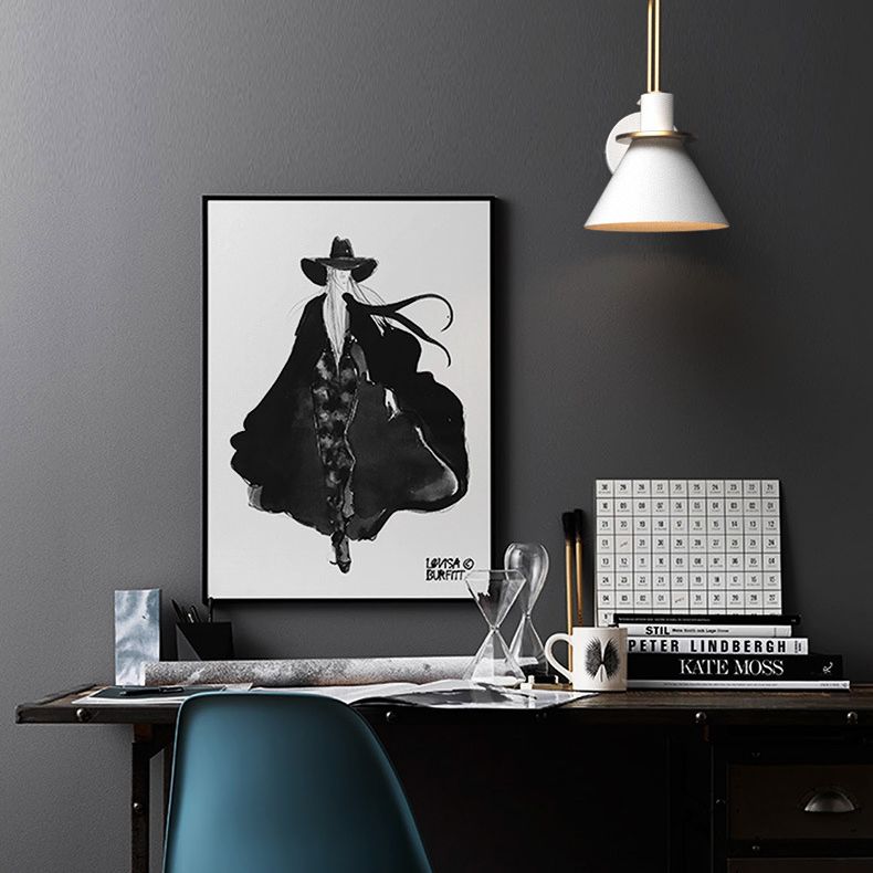 Postmodern Simplicity Cone Wall Lamps Metal Wall Lighting Fixtures for Bedroom