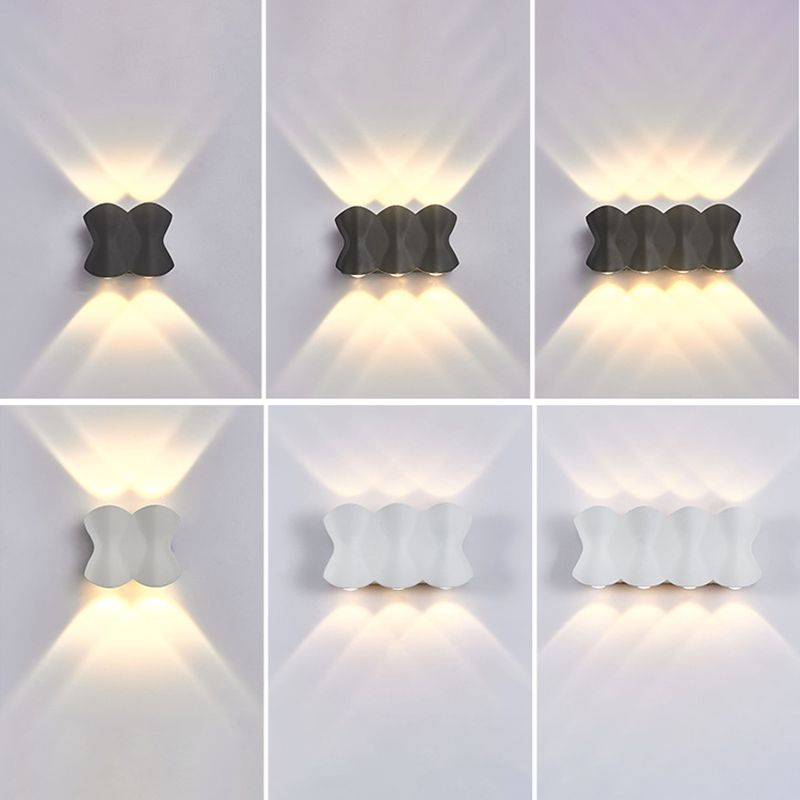 Moderne muur gemonteerd licht aluminium buitenwaterbestendige wandlampen voor tuin