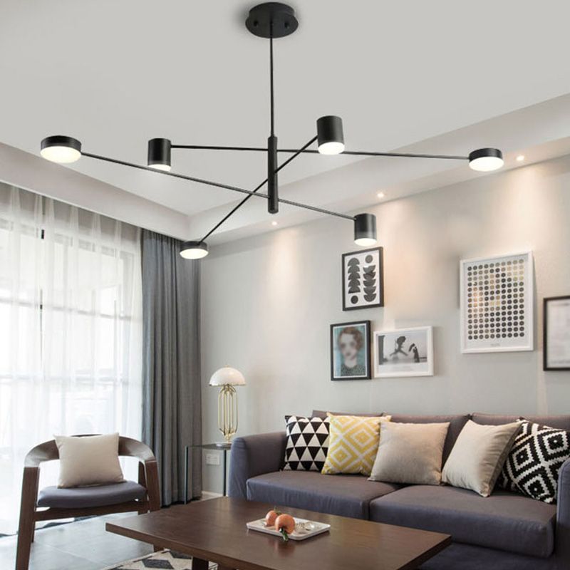 LED Postmodern Chandelier Lighting Metal Ceiling Pendant Light for Living Room