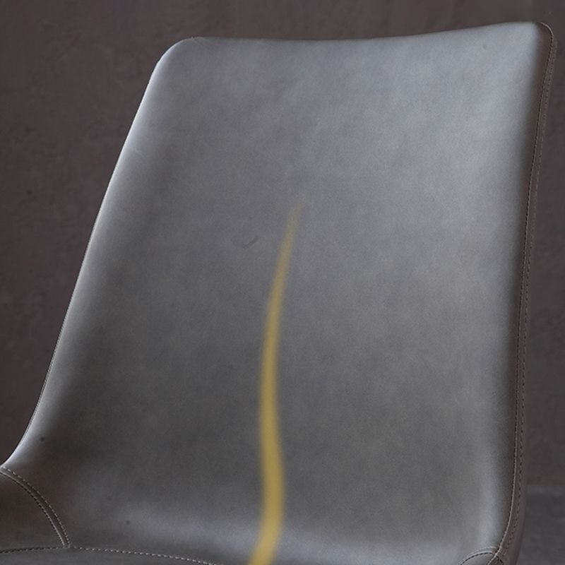 Sillas de comedor de metal contemporáneas que cenan sillas laterales sin brazos para la cocina