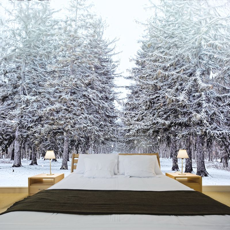 Contemporary Moisture Resistant Forest Mural Wall Covering for Kitchen Wall Decor