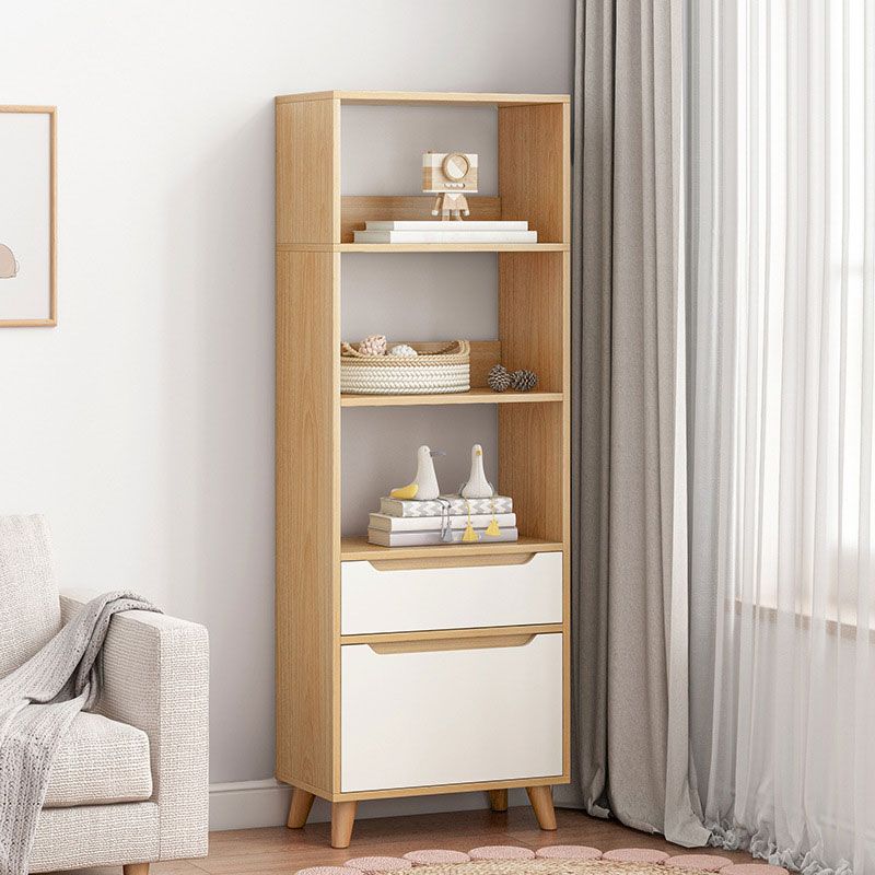 Contemporary Rectangle Standard Chest with Drawer Wood Cutouts