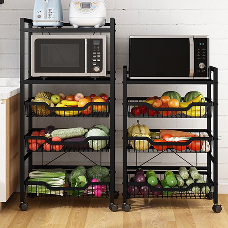 Dining Room Metal Prep Table Open Storage Rectangular Prep Table