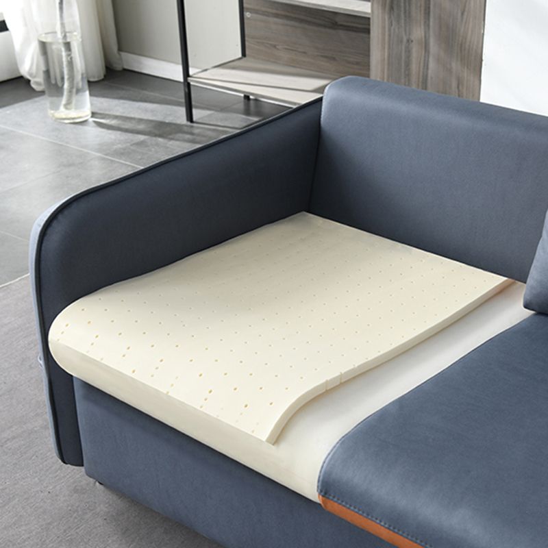 Modern Square Arm Sofa 4-Seat Couch with Pillow Back Cushions and Storage