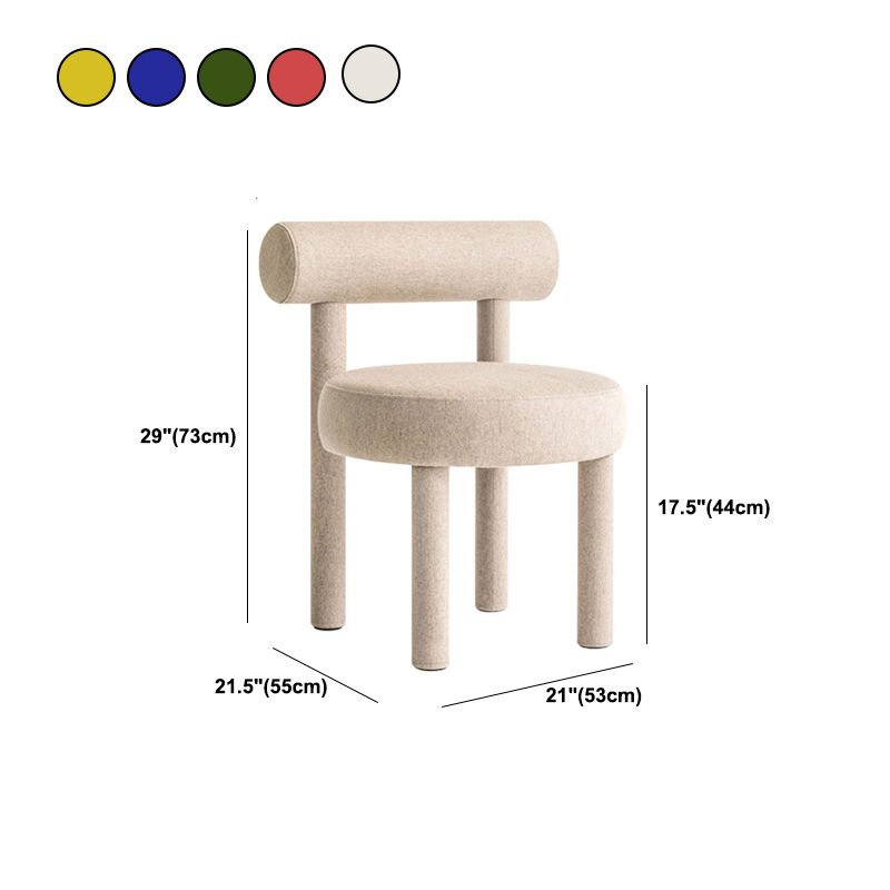 21.65" Wide Scandinavian Style Single Sofa Chair Fixed Back Accent Chair