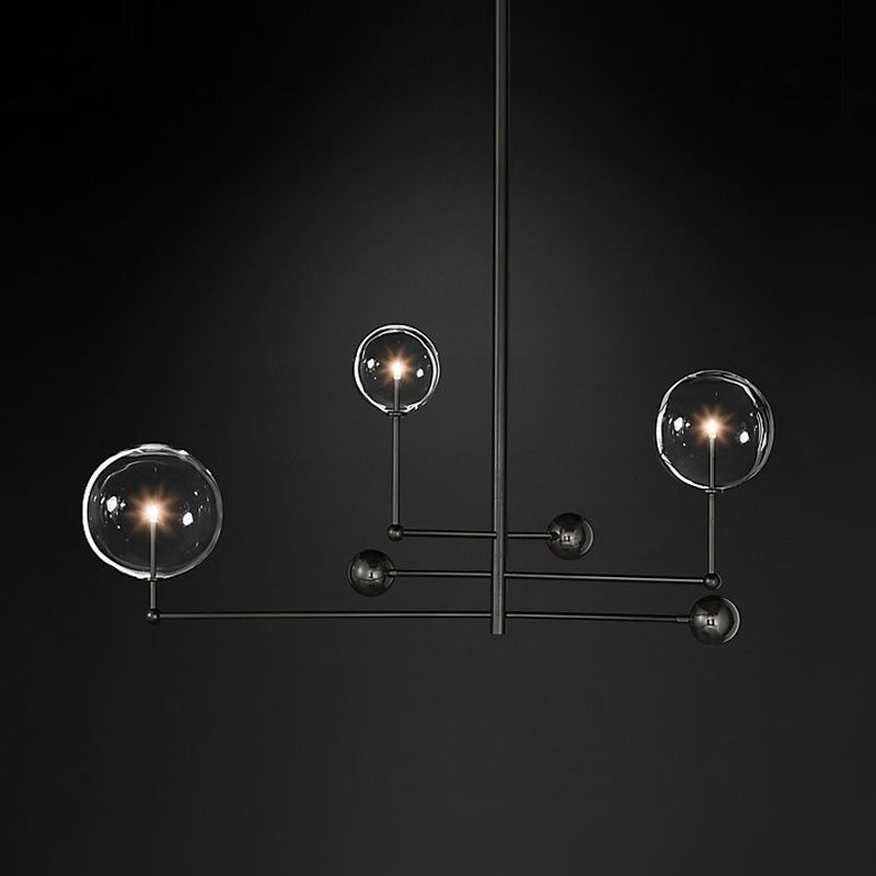 Globe Pendant Lights Modernism Glass Pendant Lighting Fixtures for Living Room