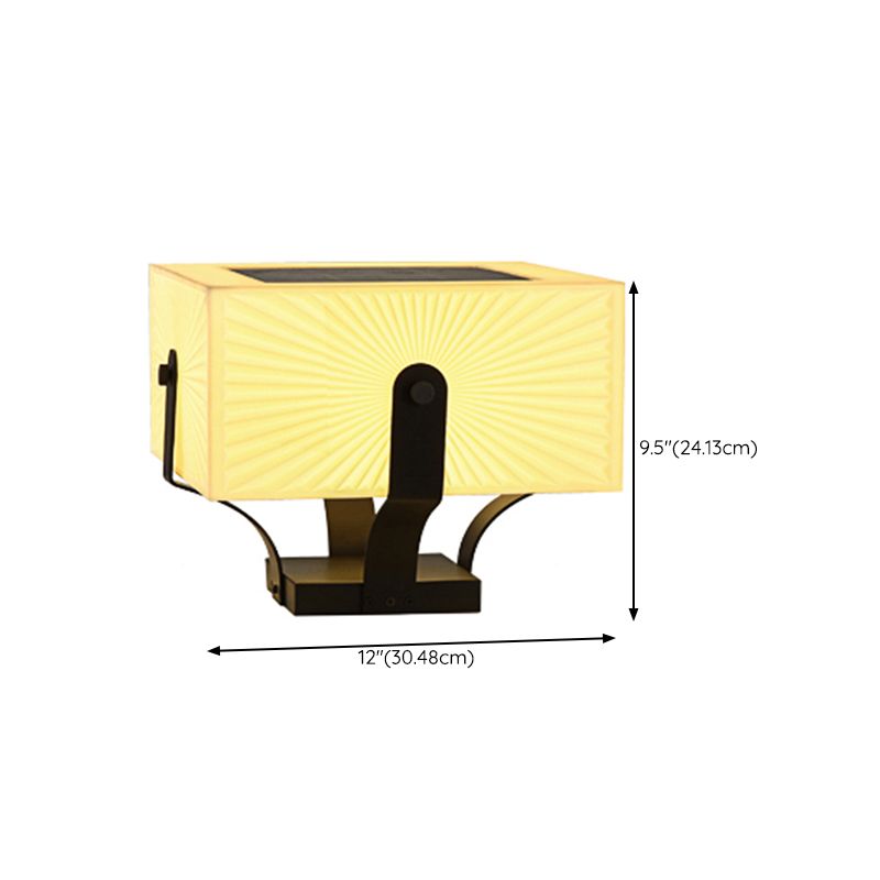 LED Solar Energy Pillar Lamp Stainless Steel Outdoor Light with Acrylic Shade for Garden