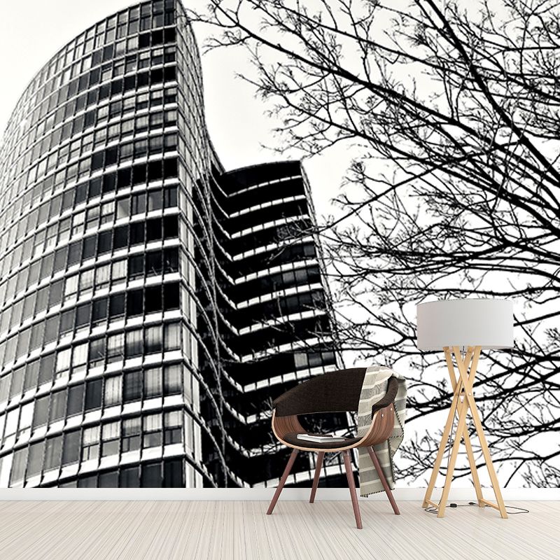 Architectural Wall Decals Moisture Resistant Mural Wallpaper for Meeting Room Decoration