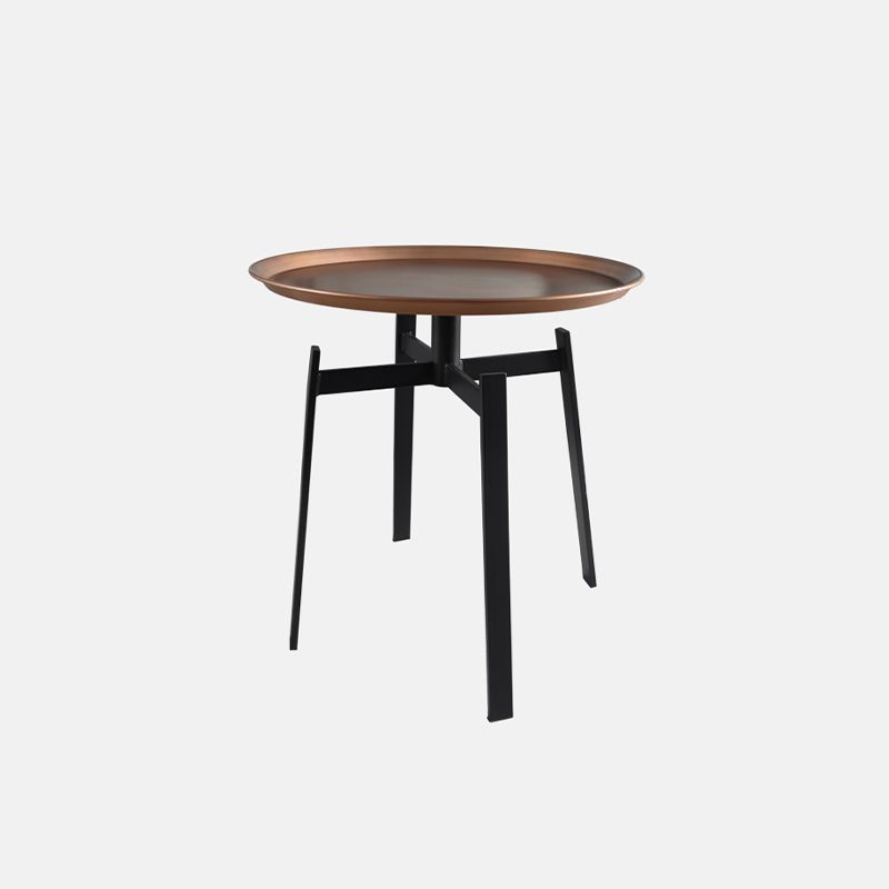 4 Legs Round Corner Table Side Tray Top End Table for Living Room