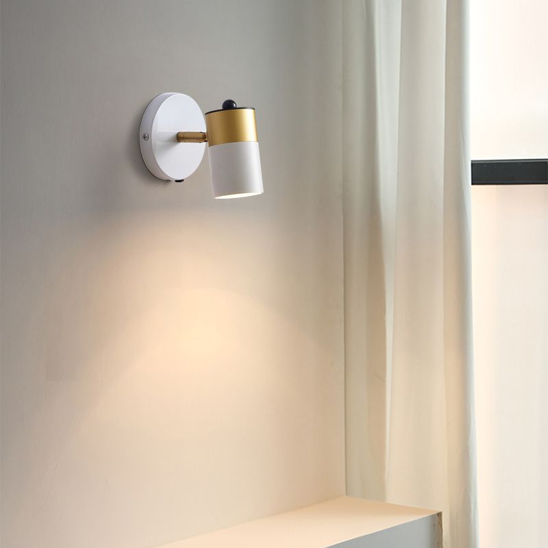 Modern Style Wall Lamp Aluminum Shade Wall Sconce Lighting for Bedroom