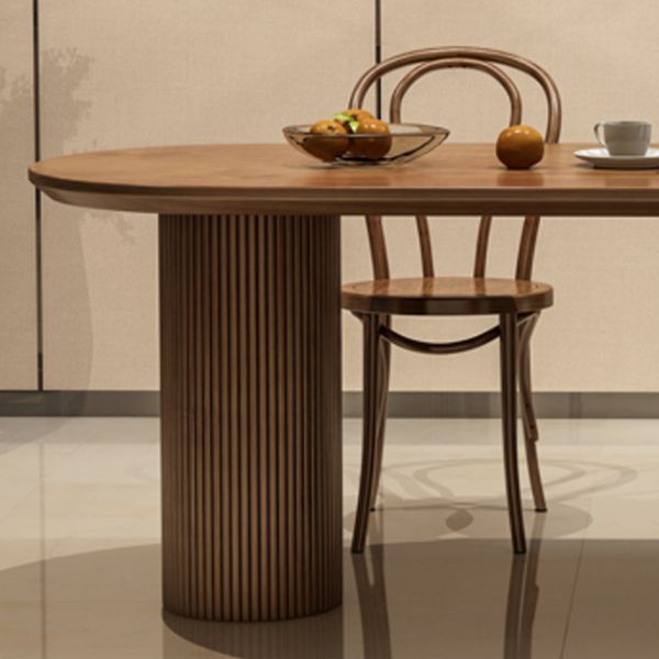 Free Form Solid Wood Dining Table Contemporary Dining Table for Dining Room