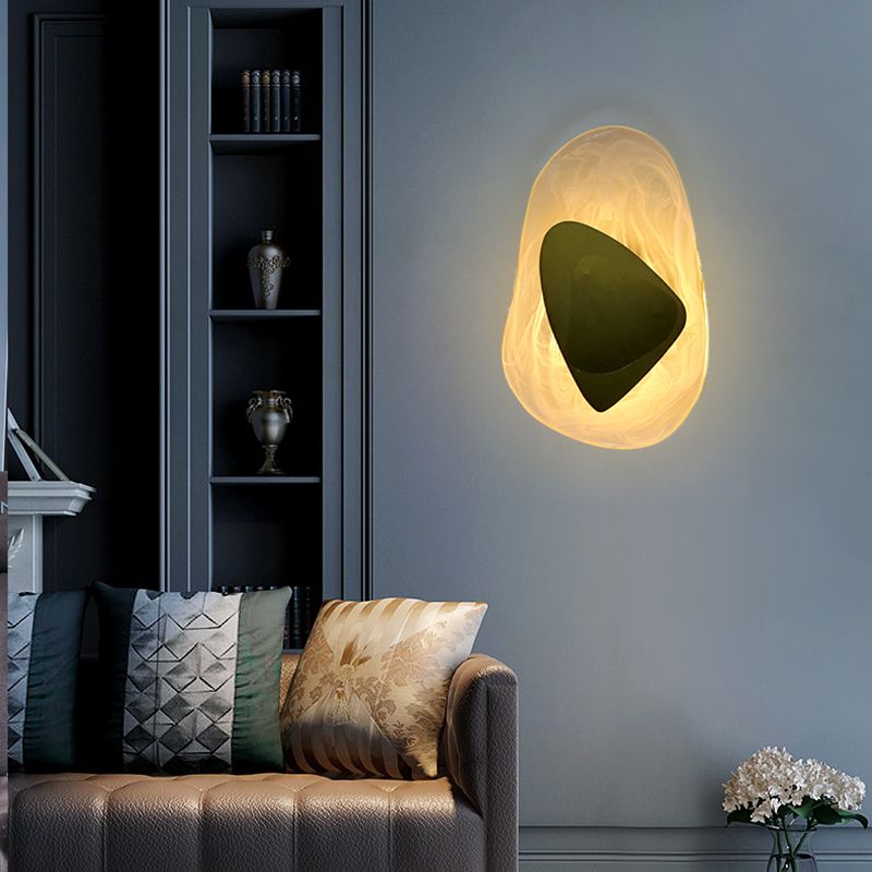 Geometric Shape Metal Wall Lighting Modern Style 1 Light Wall Mounted Light