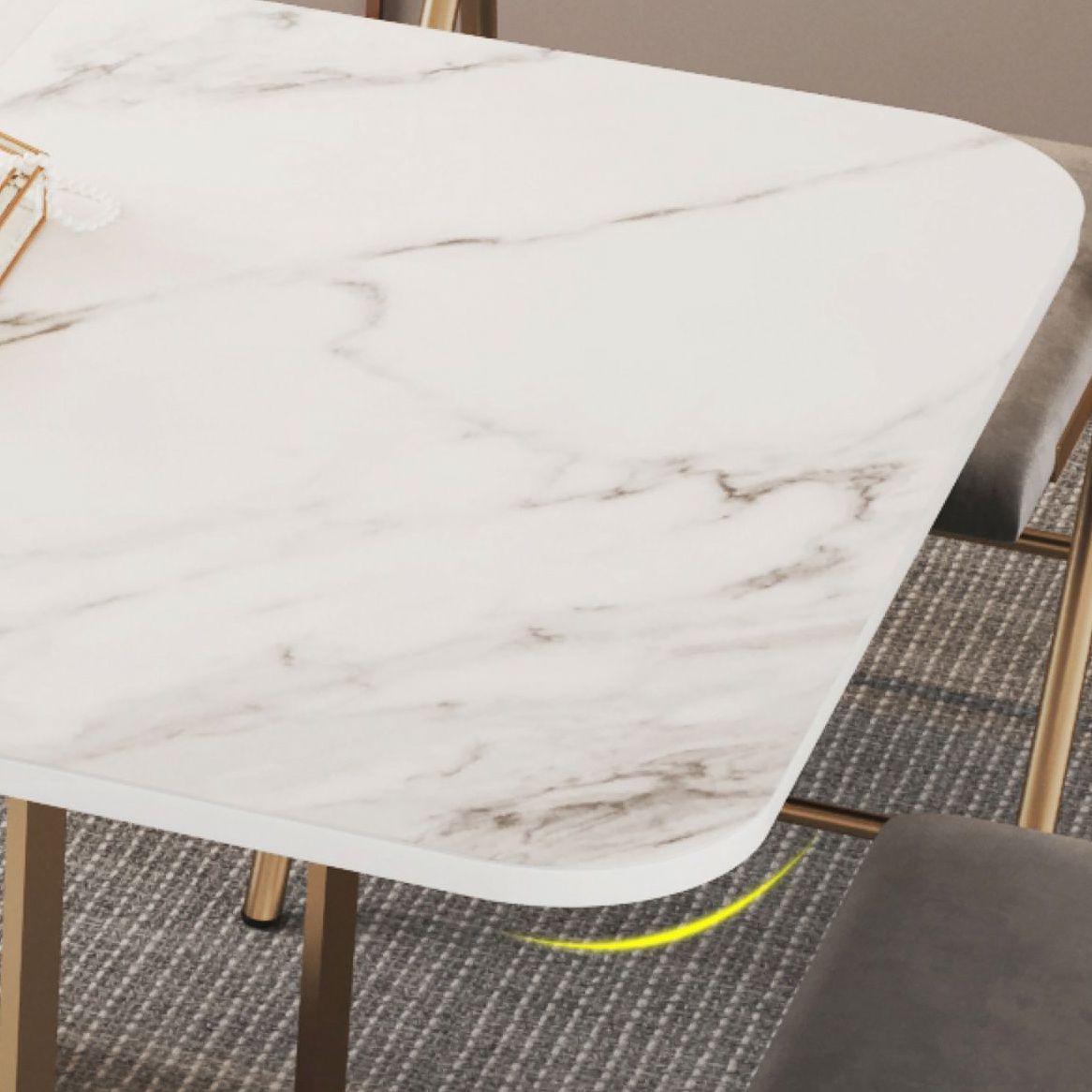 Eigentijdse stijl rechthoek eettafel vouwen eetkamer huismeubilair