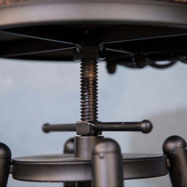 Industrial Solid Wood Bar Table Set 1/5/9 Pieces Counter Table with High Stools