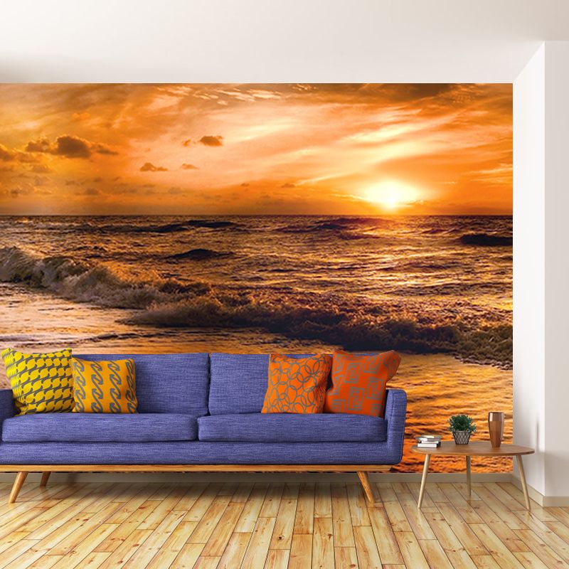 Beach Photography Environment Friendly Mural Wallpaper Bedroom Wall Mural