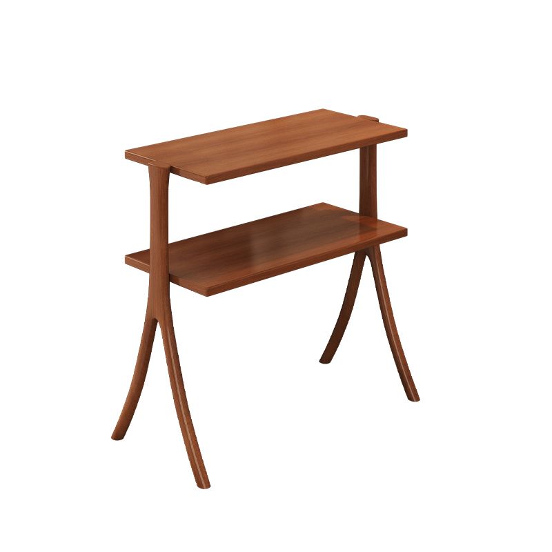 Modern Style Open Back Bookshelf Horizontal Bookcase with 2 Shelves