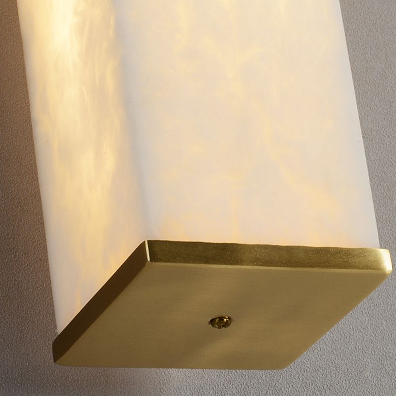 Contemporary Style Copper Wall Light Geometric Shape Wall Lamp for Living Room