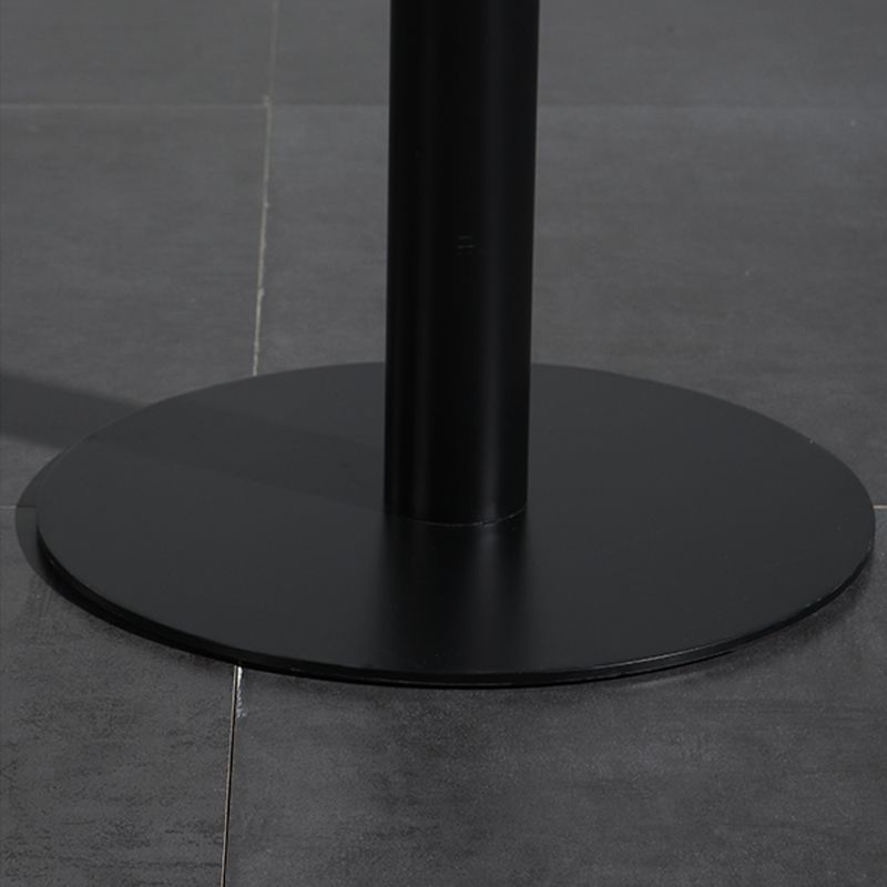 Contemporary Round Wood Top Bar Dining Table for Coffee Shop