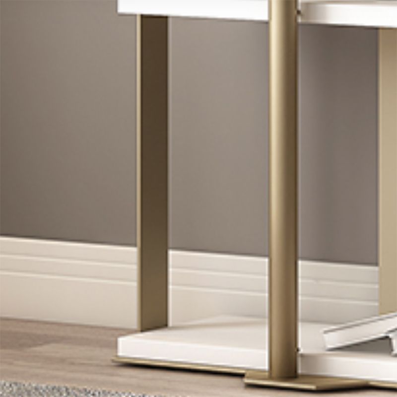 Glam Open Back Shelf Bookcase Metal Book Shelf for Study Room