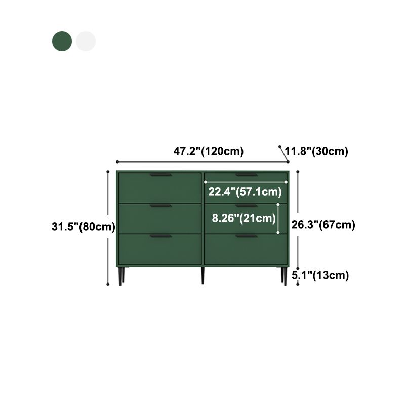 Contemporary Wood Dresser Bedroom Storage Chest Dresser with Drawer